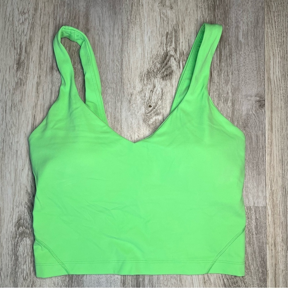 Lululemon Align‎ Tank Top Green Light Athletic Size 4